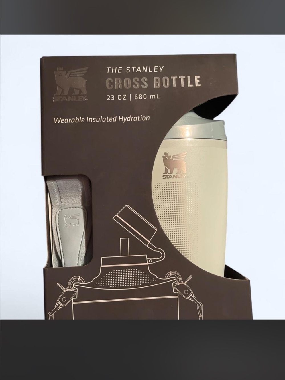 Stanley Cross Bottle in Light mint green
